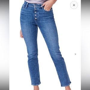 Paige Cindy High Rise Straight Leg Jeans